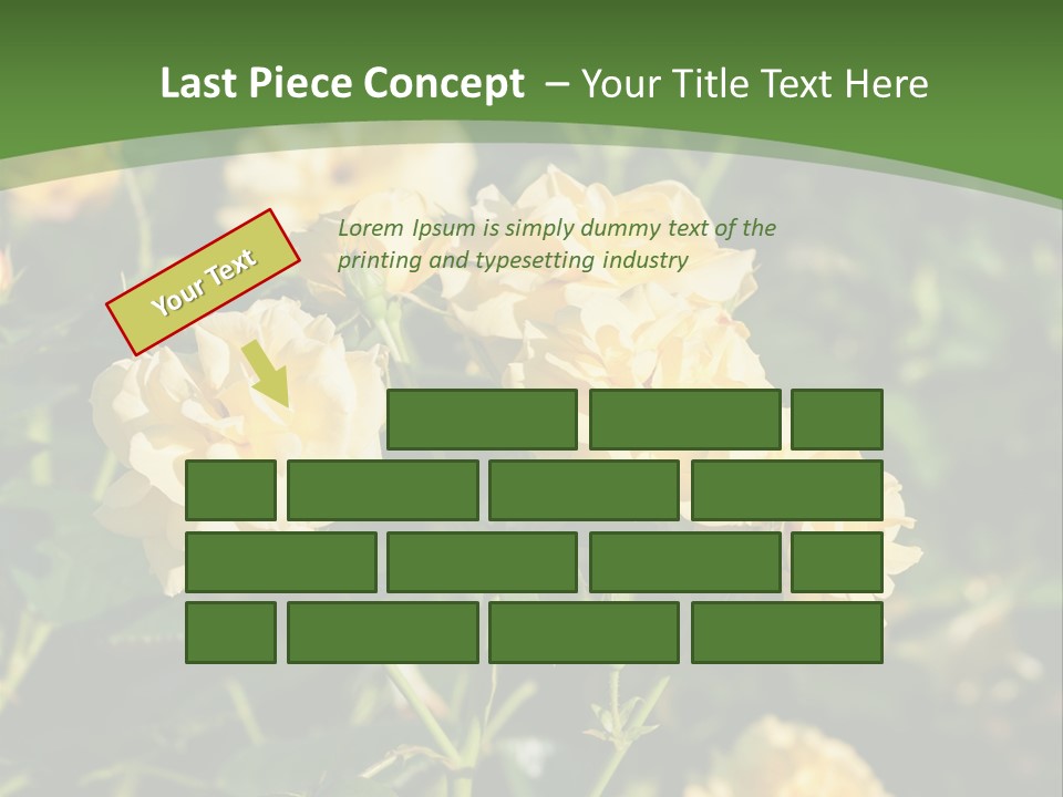 A Yellow Rose Powerpoint Presentation Is Shown PowerPoint Template