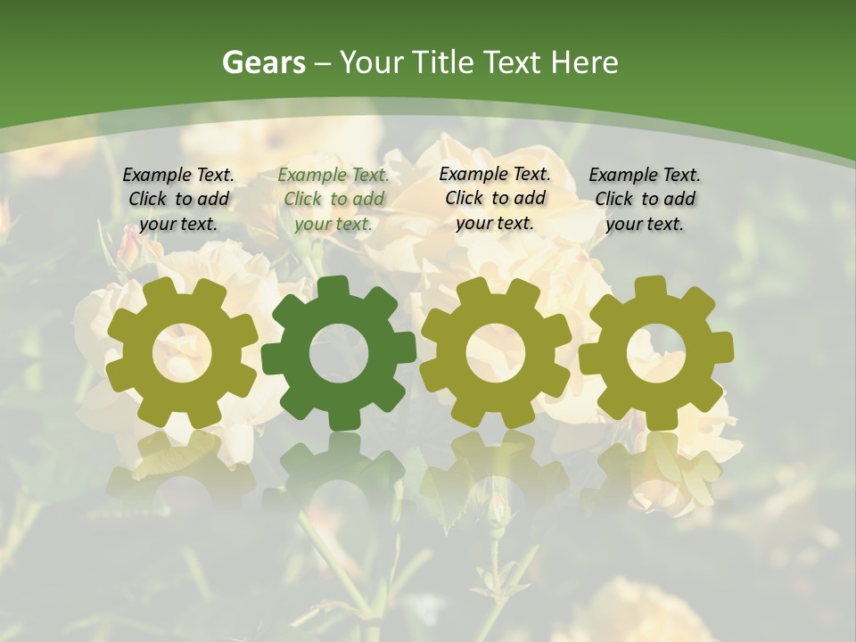 A Yellow Rose Powerpoint Presentation Is Shown PowerPoint Template