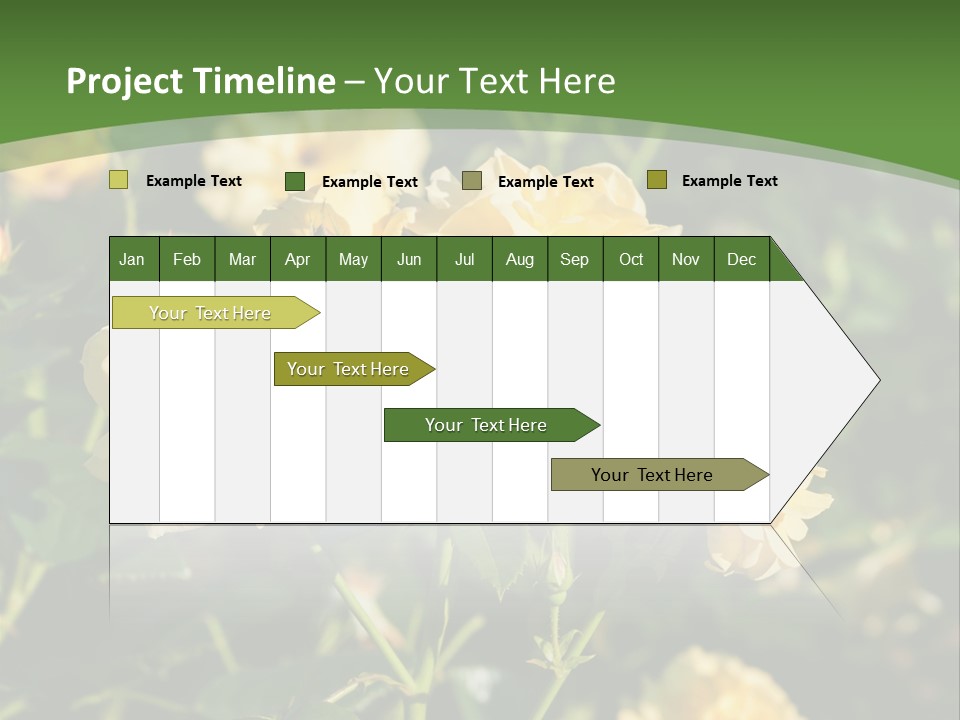 A Yellow Rose Powerpoint Presentation Is Shown PowerPoint Template