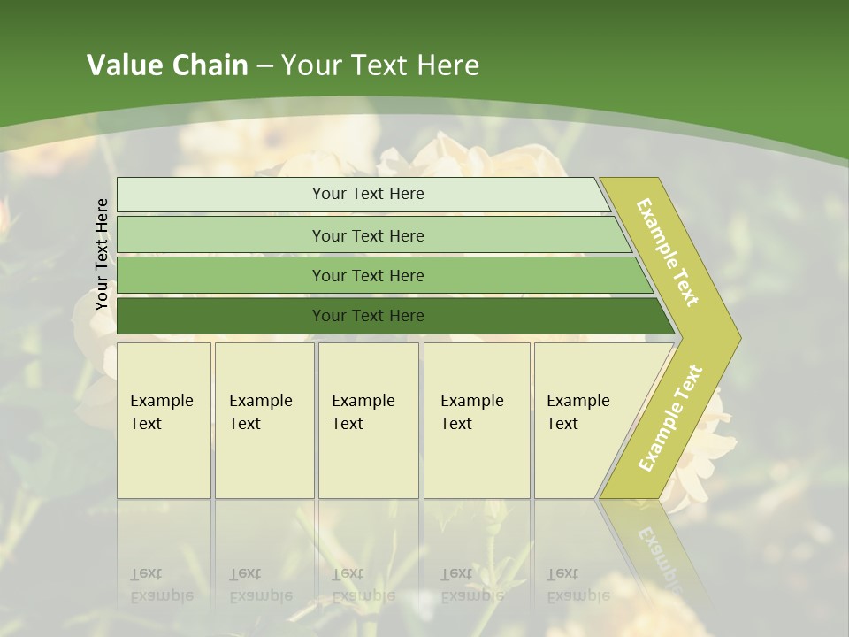 A Yellow Rose Powerpoint Presentation Is Shown PowerPoint Template