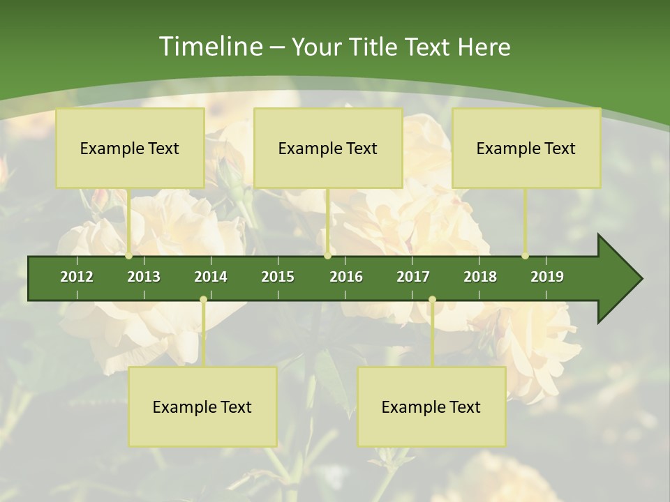 A Yellow Rose Powerpoint Presentation Is Shown PowerPoint Template