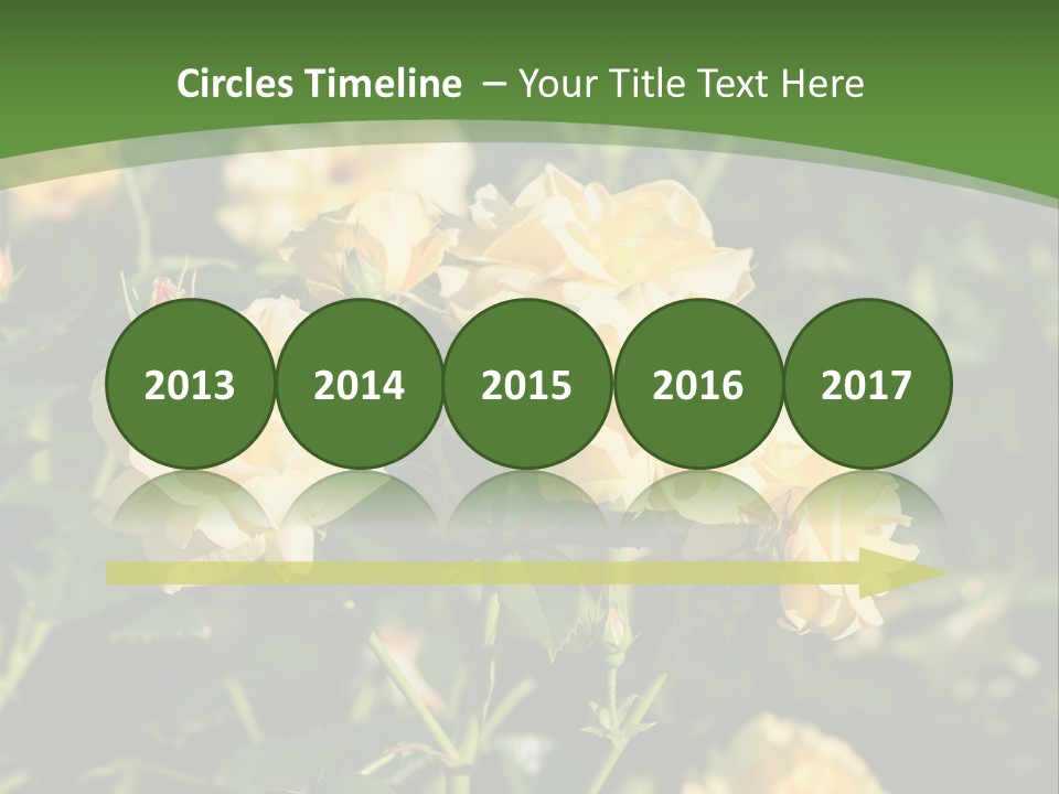 A Yellow Rose Powerpoint Presentation Is Shown PowerPoint Template