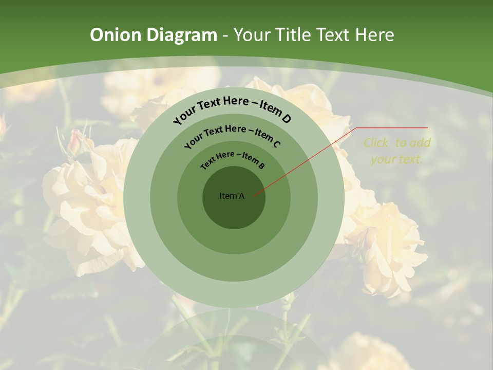 A Yellow Rose Powerpoint Presentation Is Shown PowerPoint Template