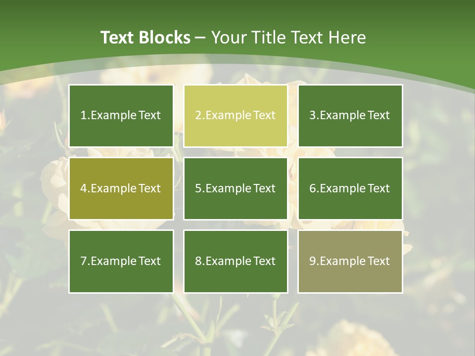 A Yellow Rose Powerpoint Presentation Is Shown PowerPoint Template