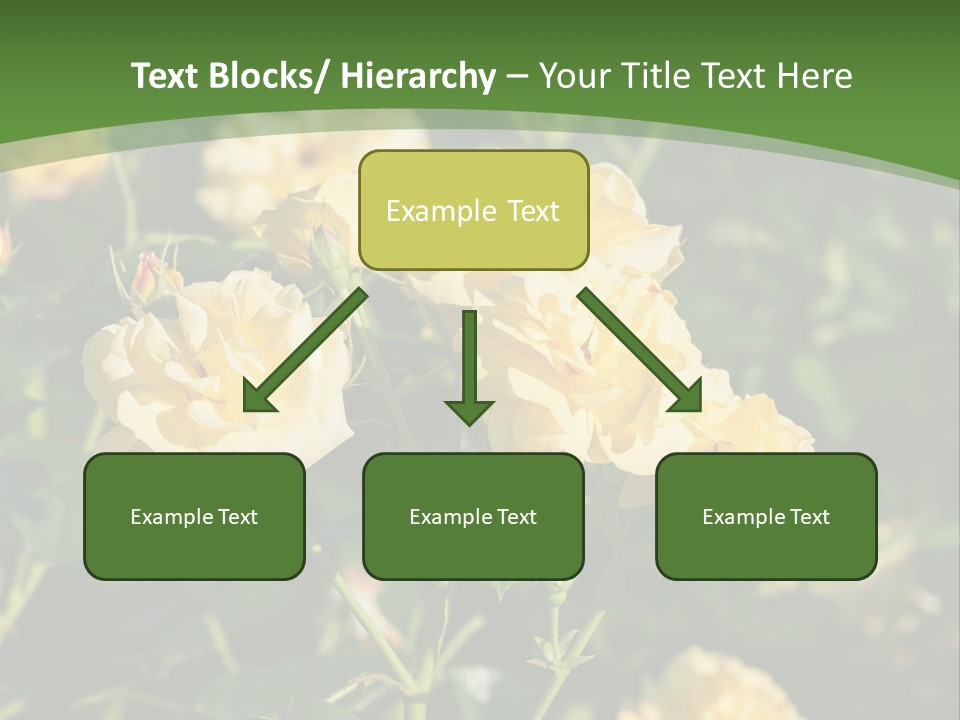 A Yellow Rose Powerpoint Presentation Is Shown PowerPoint Template