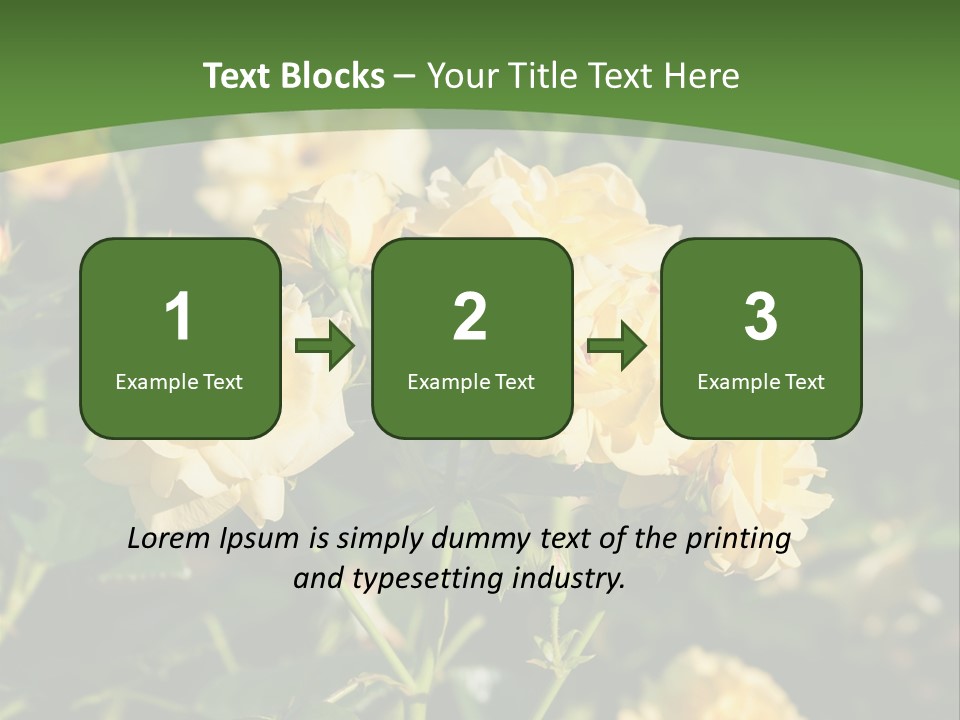 A Yellow Rose Powerpoint Presentation Is Shown PowerPoint Template