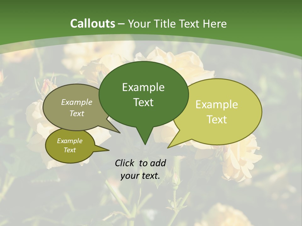 A Yellow Rose Powerpoint Presentation Is Shown PowerPoint Template