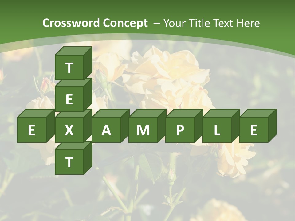 A Yellow Rose Powerpoint Presentation Is Shown PowerPoint Template