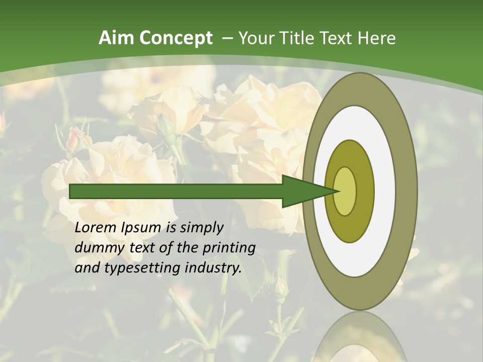 A Yellow Rose Powerpoint Presentation Is Shown PowerPoint Template