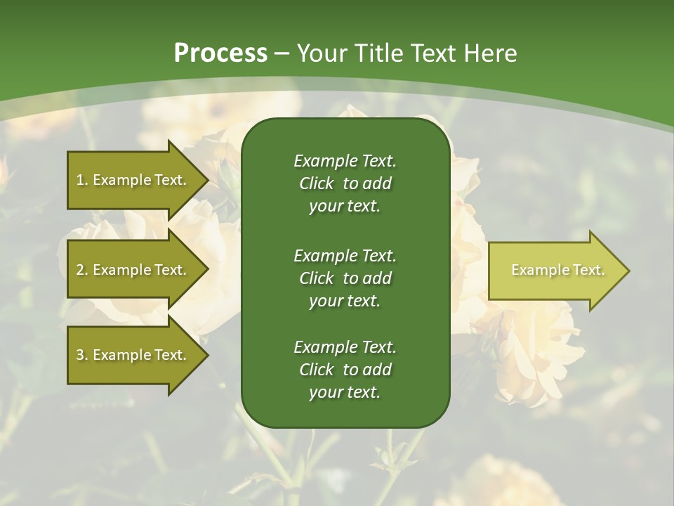 A Yellow Rose Powerpoint Presentation Is Shown PowerPoint Template