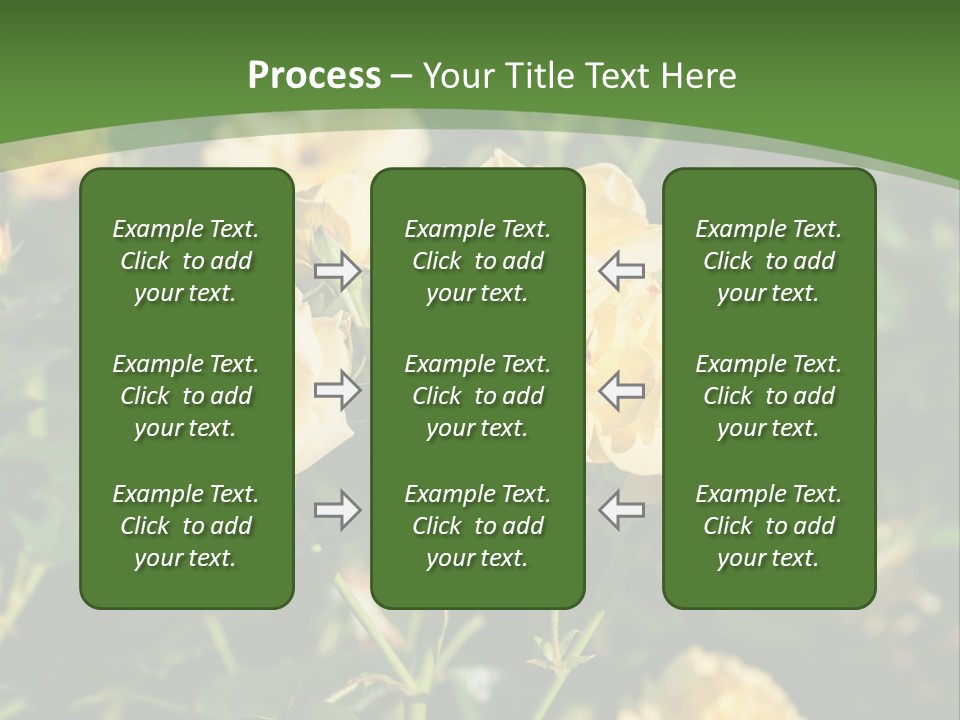 A Yellow Rose Powerpoint Presentation Is Shown PowerPoint Template