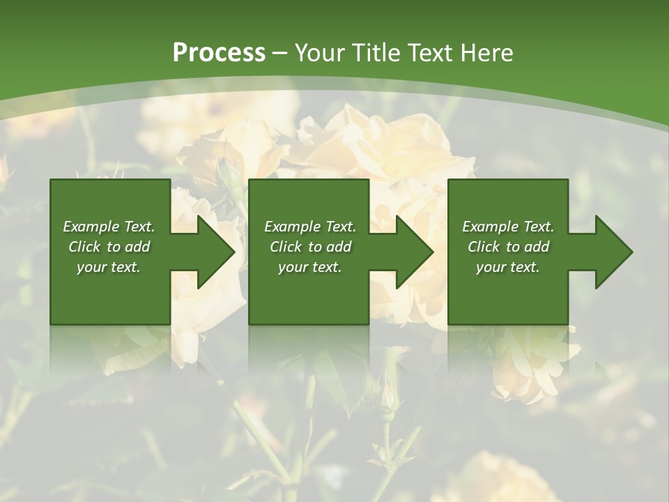 A Yellow Rose Powerpoint Presentation Is Shown PowerPoint Template