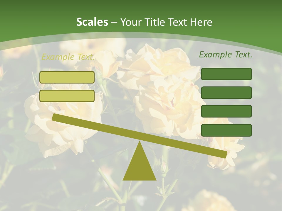 A Yellow Rose Powerpoint Presentation Is Shown PowerPoint Template