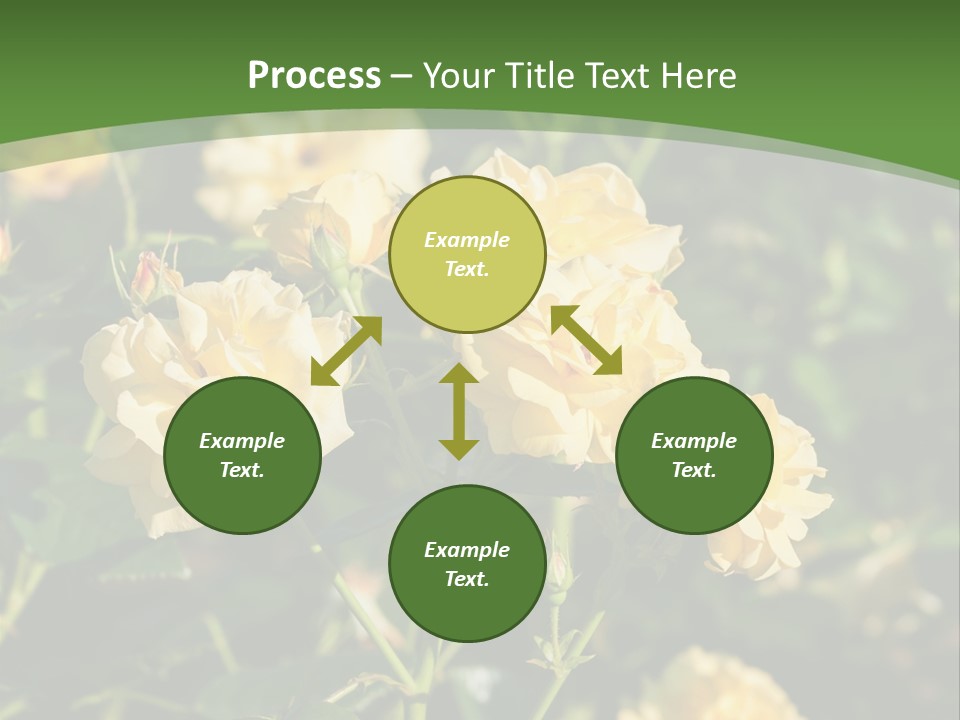 A Yellow Rose Powerpoint Presentation Is Shown PowerPoint Template