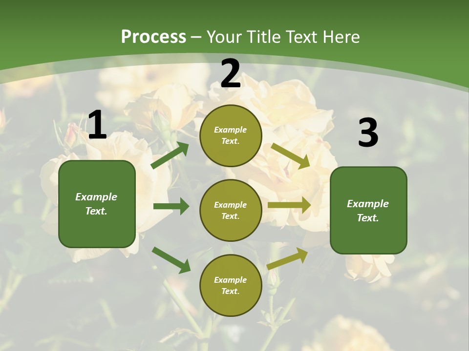 A Yellow Rose Powerpoint Presentation Is Shown PowerPoint Template