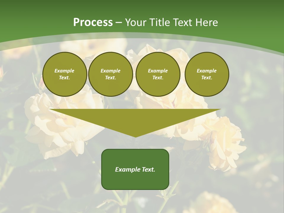 A Yellow Rose Powerpoint Presentation Is Shown PowerPoint Template