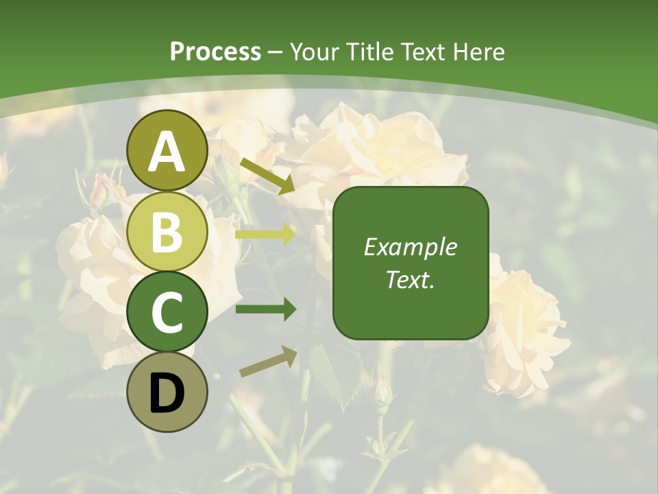 A Yellow Rose Powerpoint Presentation Is Shown PowerPoint Template