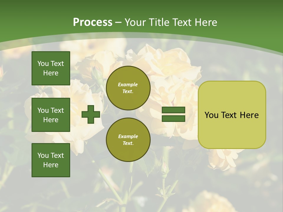 A Yellow Rose Powerpoint Presentation Is Shown PowerPoint Template