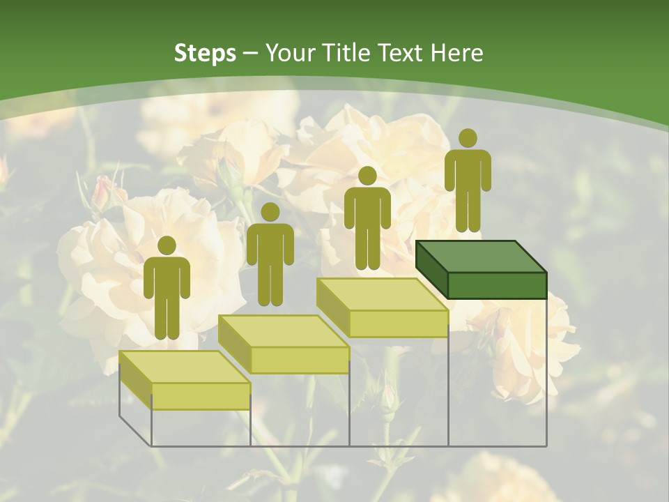 A Yellow Rose Powerpoint Presentation Is Shown PowerPoint Template