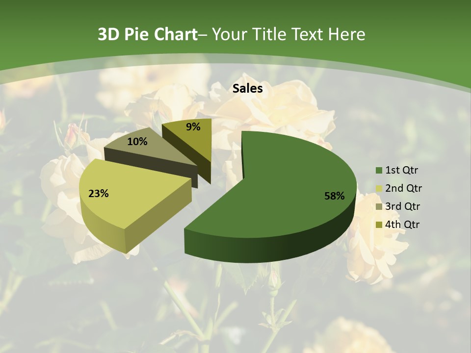 A Yellow Rose Powerpoint Presentation Is Shown PowerPoint Template