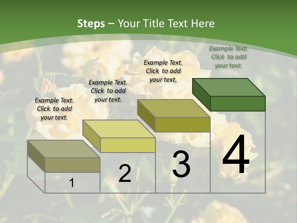 A Yellow Rose Powerpoint Presentation Is Shown PowerPoint Template