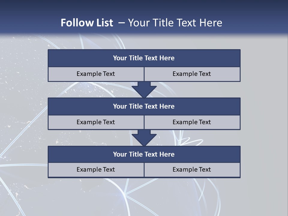 A Blue Globe With Lines In The Middle Of It PowerPoint Template