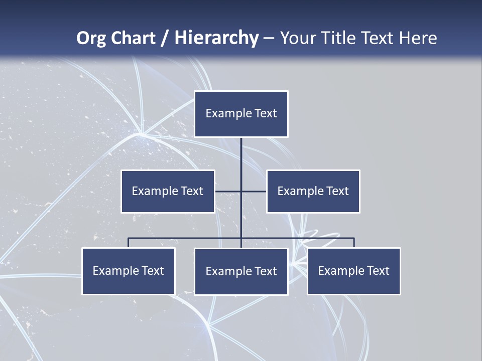 A Blue Globe With Lines In The Middle Of It PowerPoint Template