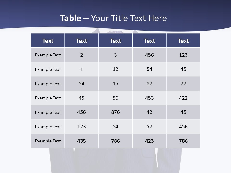 A Blue Suit And Tie On A Mannequin PowerPoint Template