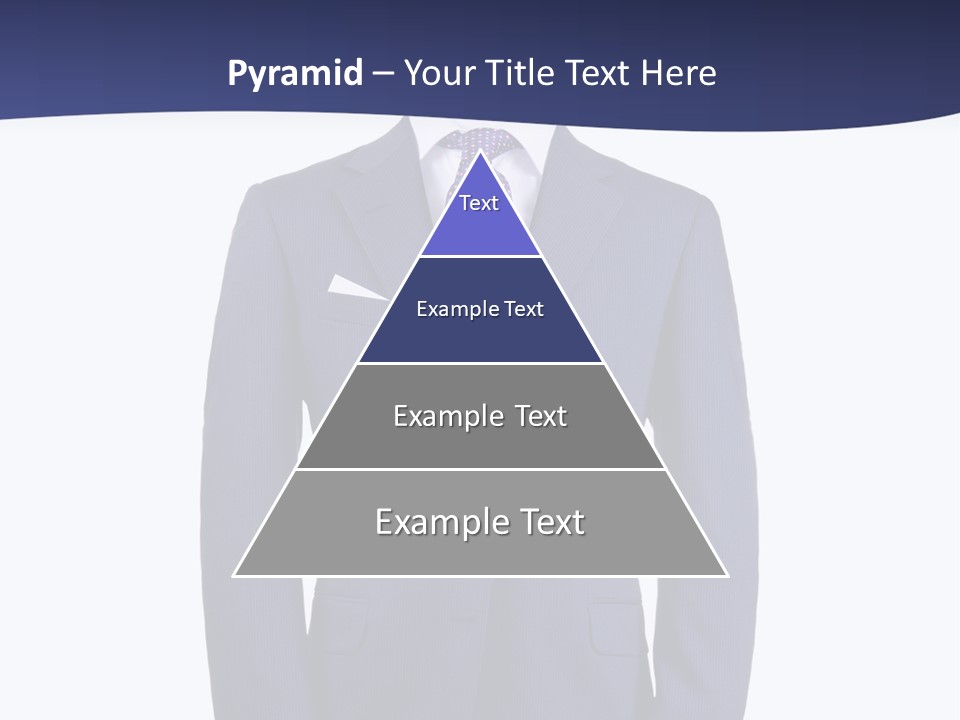 A Blue Suit And Tie On A Mannequin PowerPoint Template