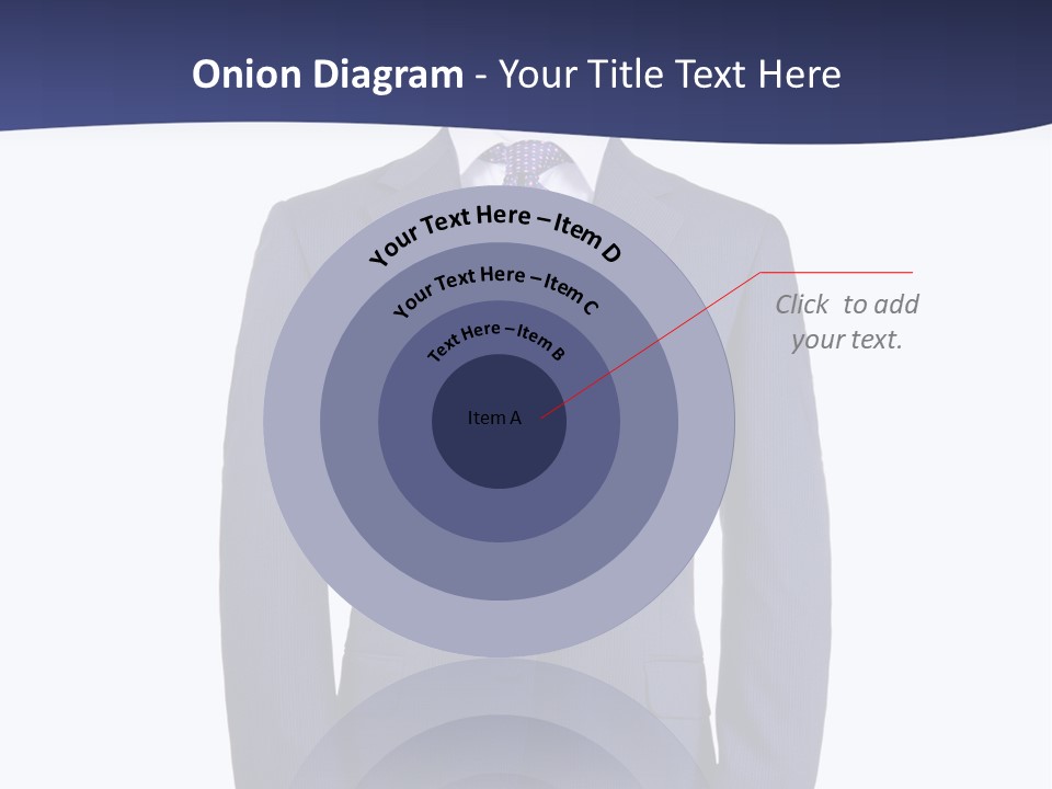 A Blue Suit And Tie On A Mannequin PowerPoint Template