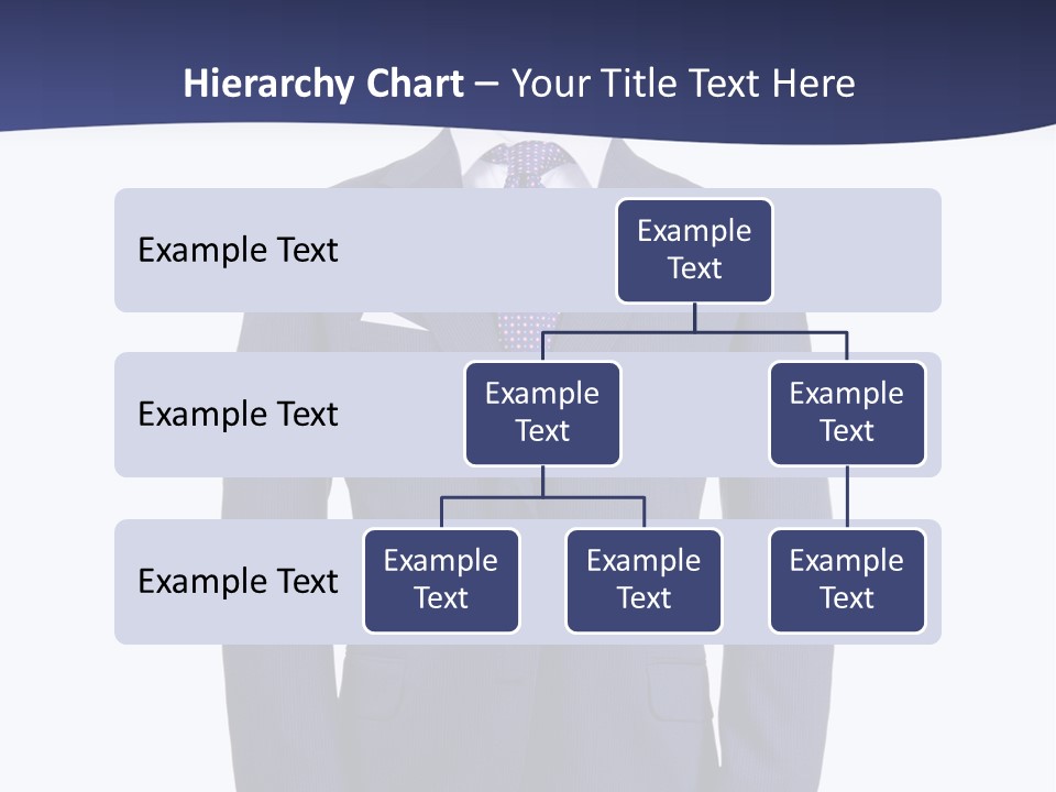 A Blue Suit And Tie On A Mannequin PowerPoint Template