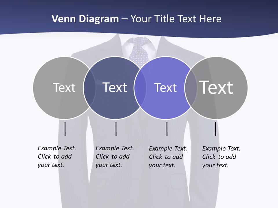 A Blue Suit And Tie On A Mannequin PowerPoint Template