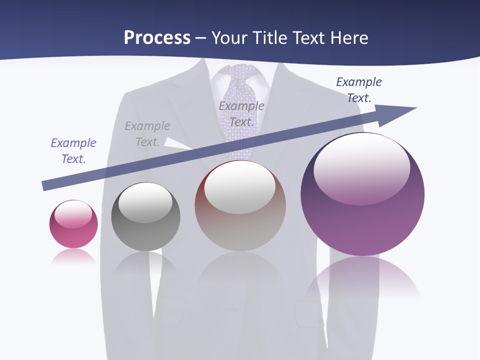 A Blue Suit And Tie On A Mannequin PowerPoint Template