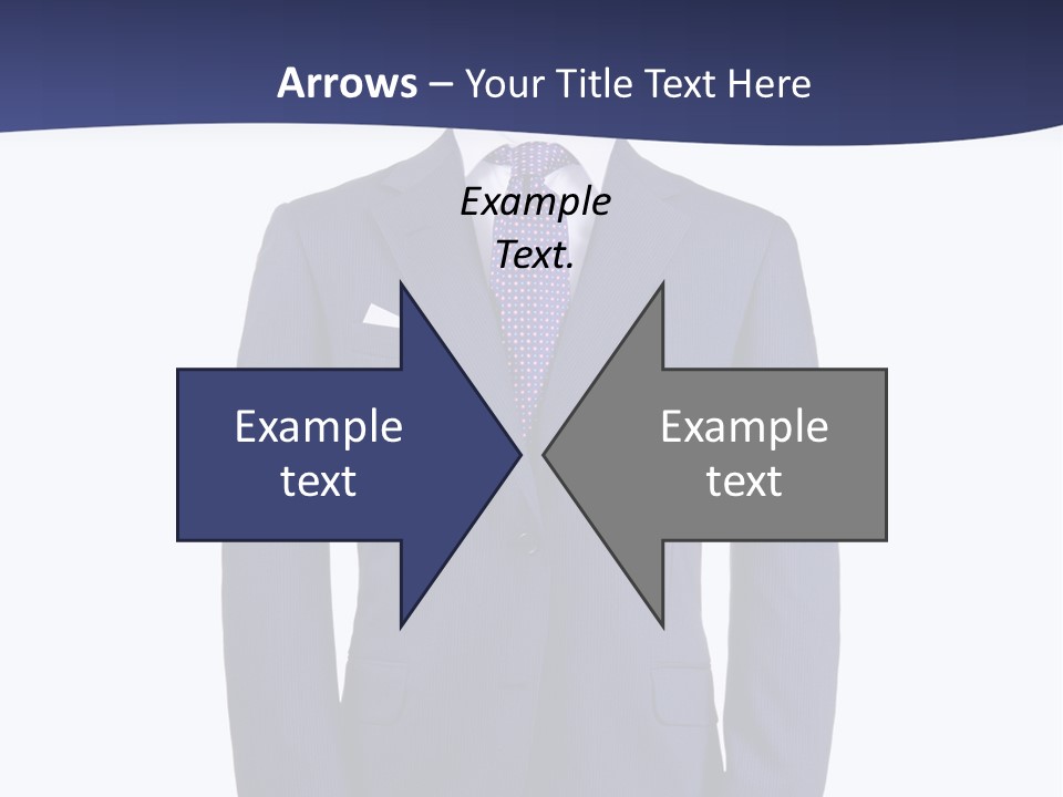 A Blue Suit And Tie On A Mannequin PowerPoint Template