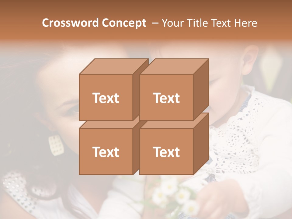 A Woman Holding A Small Child In Her Arms PowerPoint Template