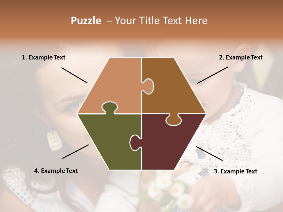 A Woman Holding A Small Child In Her Arms PowerPoint Template