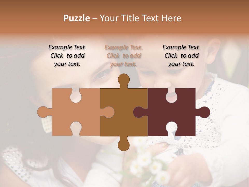 A Woman Holding A Small Child In Her Arms PowerPoint Template