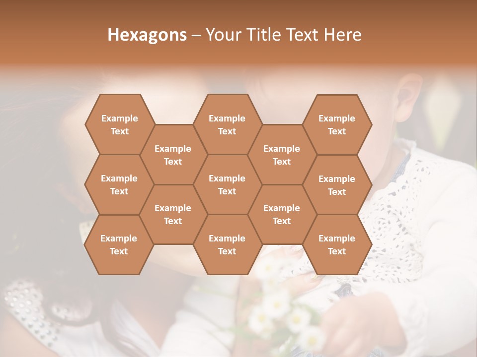 A Woman Holding A Small Child In Her Arms PowerPoint Template