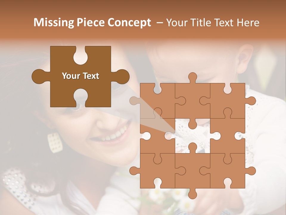 A Woman Holding A Small Child In Her Arms PowerPoint Template