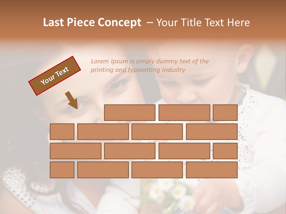 A Woman Holding A Small Child In Her Arms PowerPoint Template