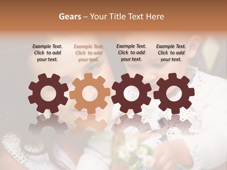 A Woman Holding A Small Child In Her Arms PowerPoint Template