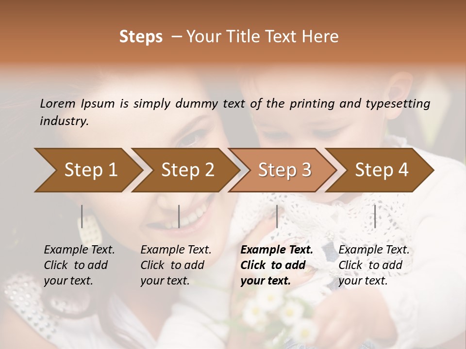 A Woman Holding A Small Child In Her Arms PowerPoint Template