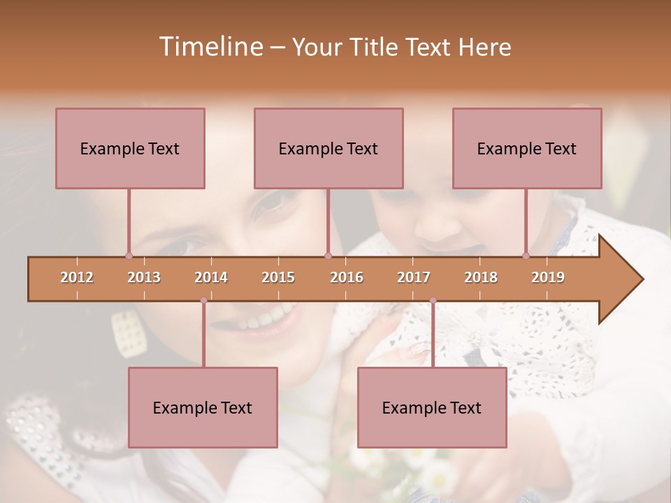 A Woman Holding A Small Child In Her Arms PowerPoint Template