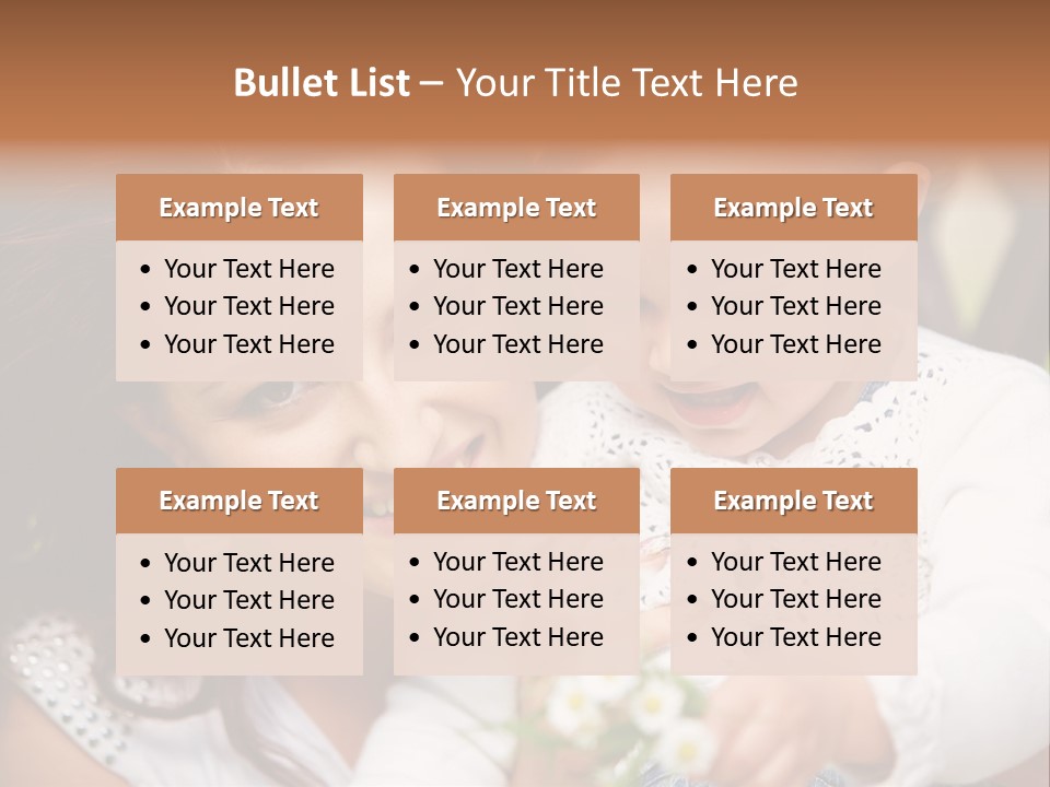 A Woman Holding A Small Child In Her Arms PowerPoint Template