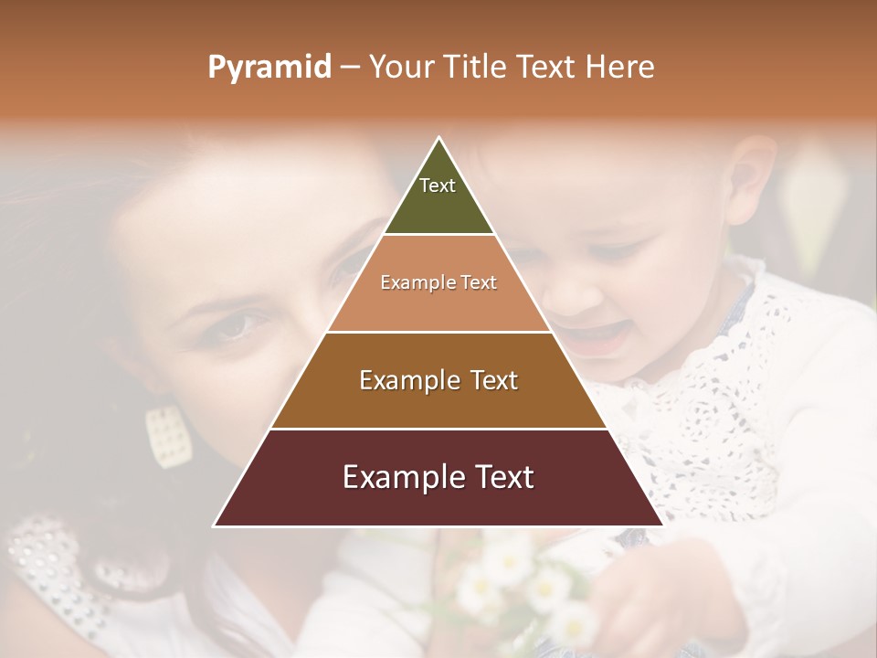 A Woman Holding A Small Child In Her Arms PowerPoint Template