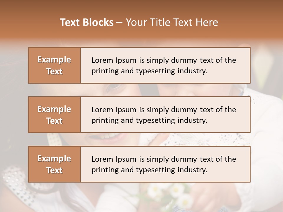 A Woman Holding A Small Child In Her Arms PowerPoint Template