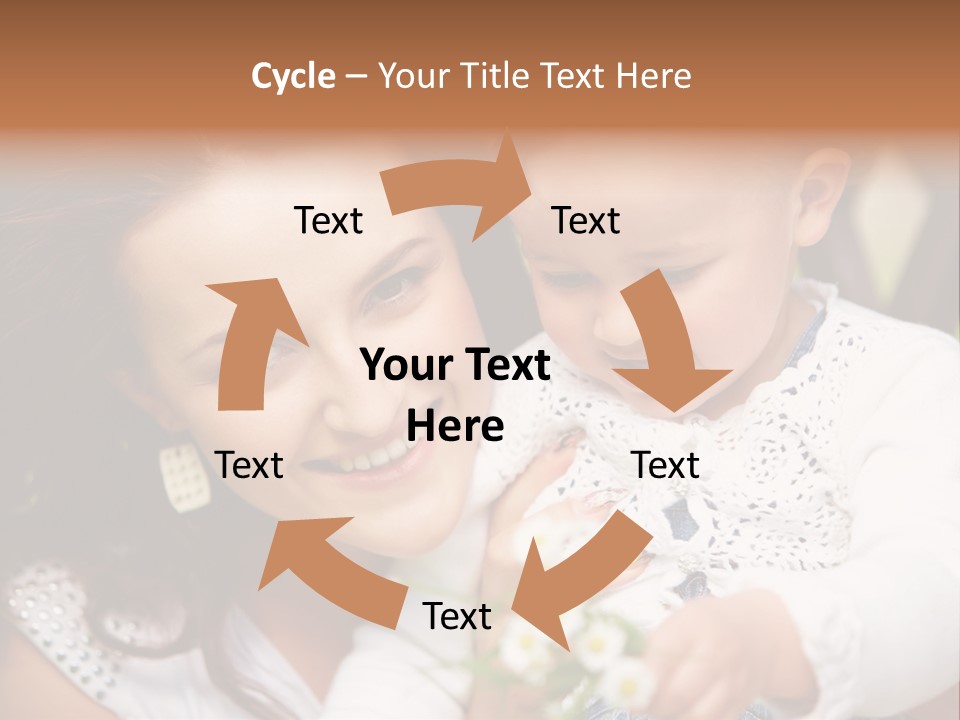 A Woman Holding A Small Child In Her Arms PowerPoint Template