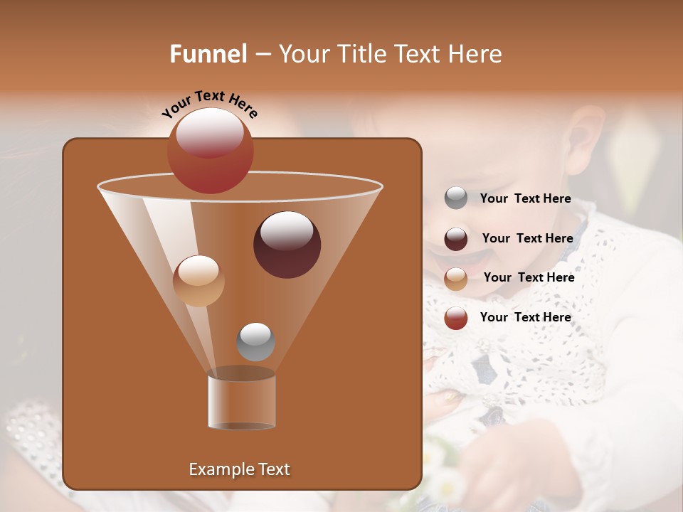 A Woman Holding A Small Child In Her Arms PowerPoint Template