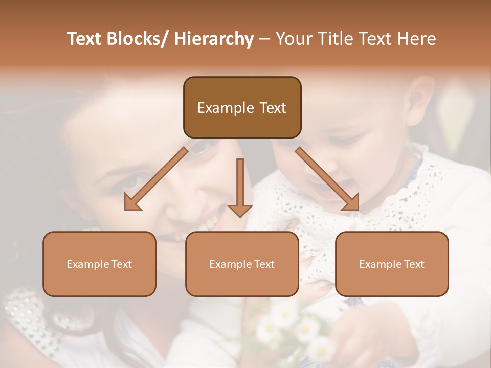 A Woman Holding A Small Child In Her Arms PowerPoint Template