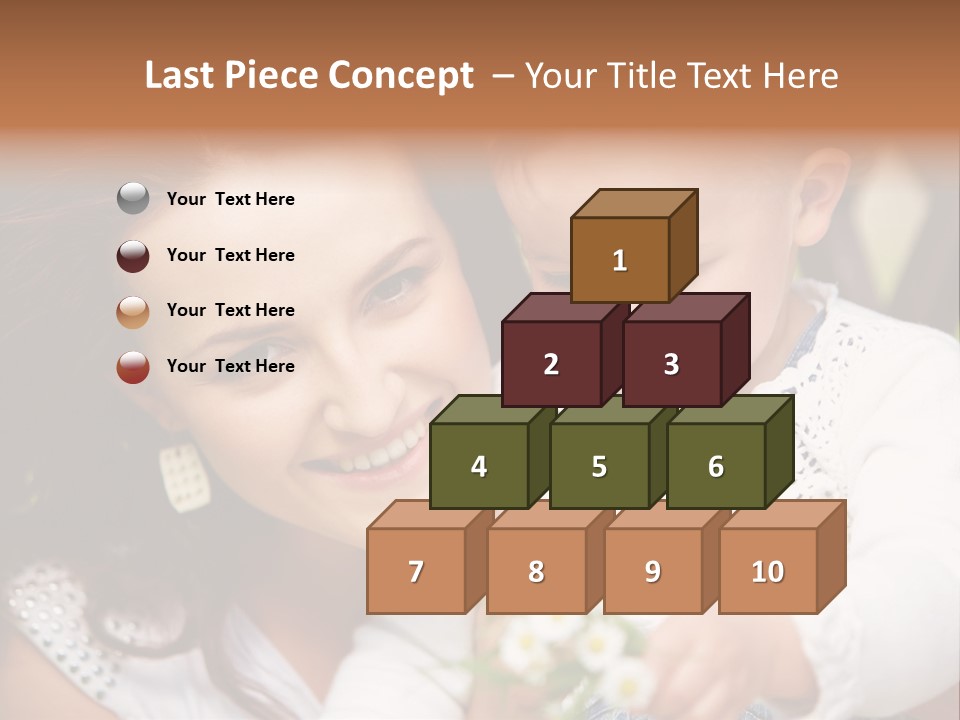 A Woman Holding A Small Child In Her Arms PowerPoint Template